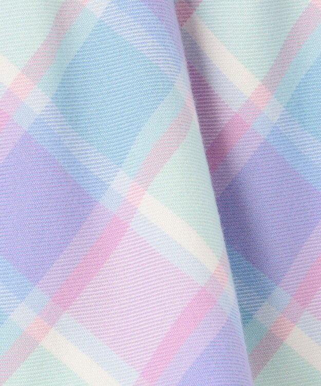 ANY KIDS シャギーチェックスカート ラベンダー系