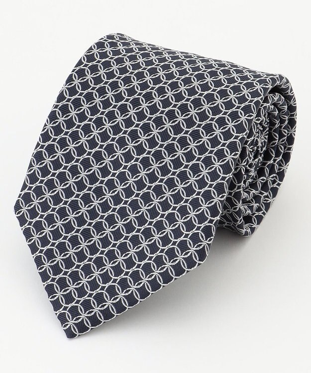 KASHIYAMA KASHIYAMAオリジナル【JAPAN MADE】サークルネクタイ ネイビー