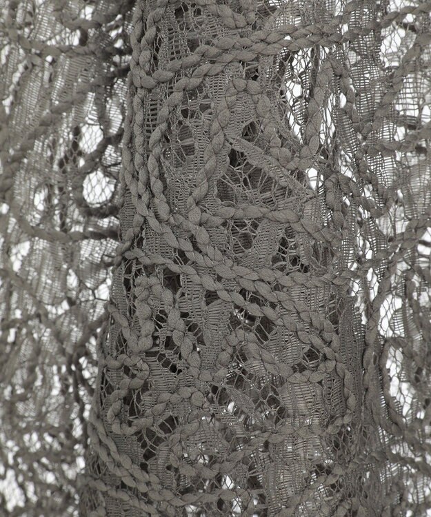 Green Parks ・ＥＬＥＮＣＡＲＥ　ＤＵＥ　２ｗａｙコードレースカーデ Charcoal Gray