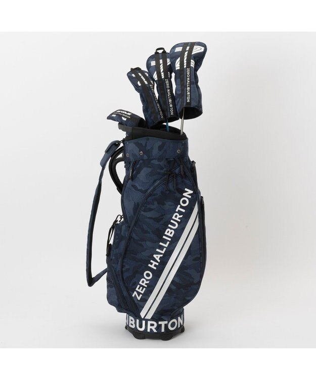 ZERO HALLIBURTON コーデュラキャディバッグ 82051 ネイビーカモ柄