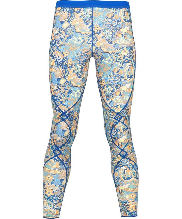 CW-X 【MEN】 CW-X 【CHUMS (チャムス)コラボ】 メンズスポーツタイツ ひざの負荷・運動時の筋肉の疲労を軽減 ロング丈 ジョギング ウォーキング メンズ LNO310 /ワコール ブルー