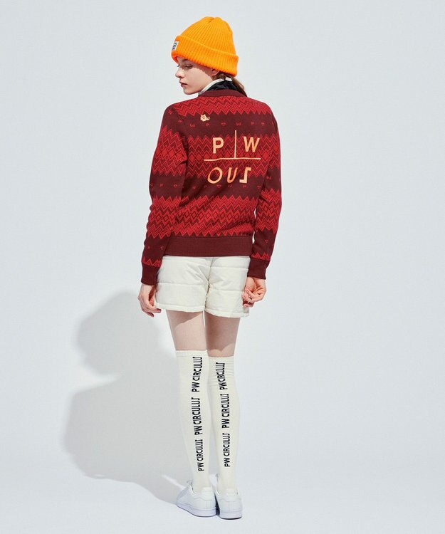 PW CIRCULUS 【手洗い可】【WOMEN】フェアアイルニット レッド系5