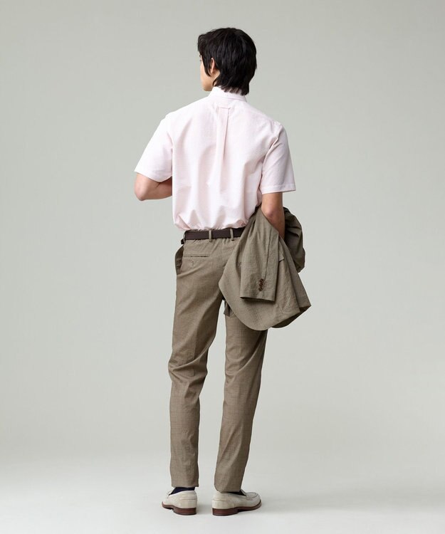 J.PRESS MEN 過酷な夏を乗り切るマストな1着！【 高通気性 / 軽量 / ノンアイロン / 撥水】【BEAT HEAT SYSTEM】半袖シャツ / B.D. ピンク系1