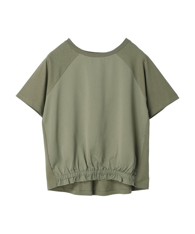 Green Parks 前ゴムドッキングカットプルオーバー Light Khaki