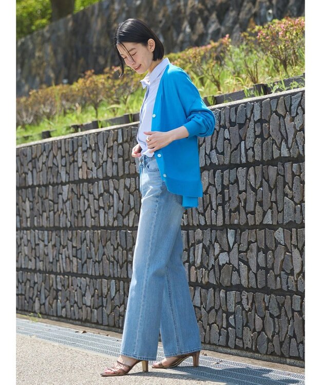 AMERICAN HOLIC ＵＶカットＶネックニットカーディガン Blue