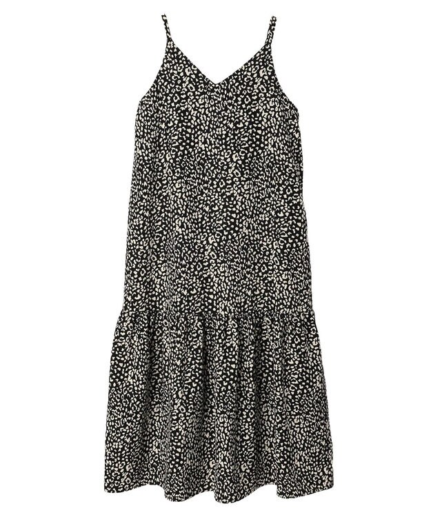 Green Parks ・ＥＬＥＮＣＡＲＥ　ＤＵＥ　レオパードキャミワンピ Black