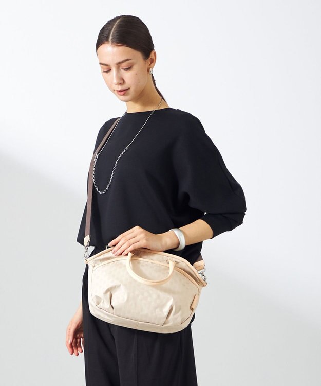 Y'SACCS Polka Dots　パイピングポケット2WAYミニトート アイボリー