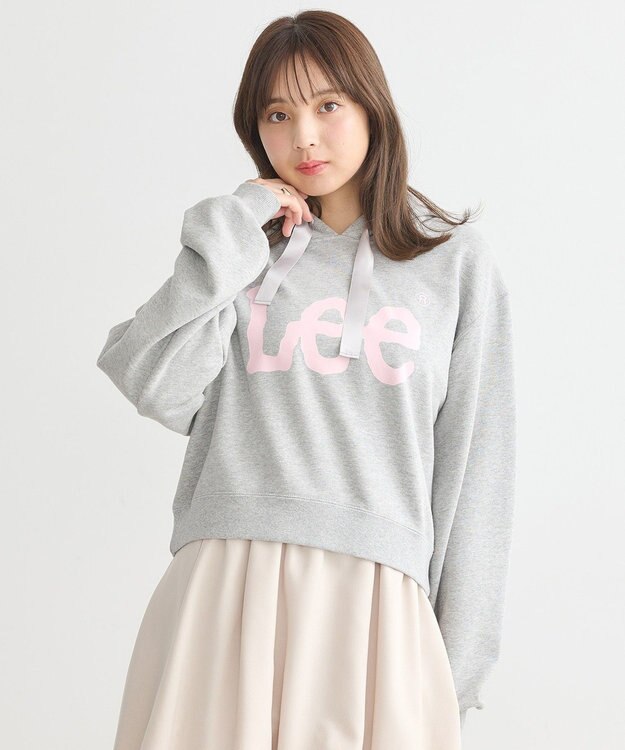 earth music&ecology Ｌｅｅ×ｅ．ｍ．ａ．ｅショート丈パーカー Gray