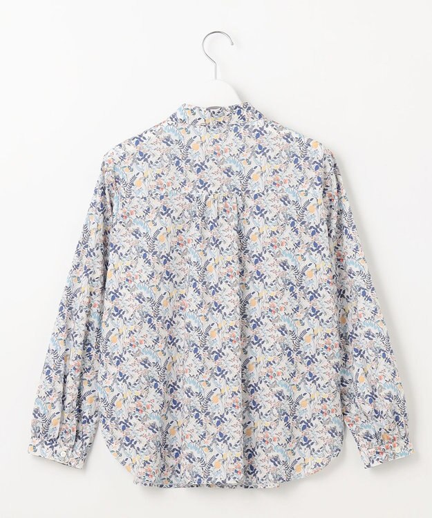 J.PRESS LADIES S 【洗える】Liberty シャツカラー スキッパー ブラウス オフ系
