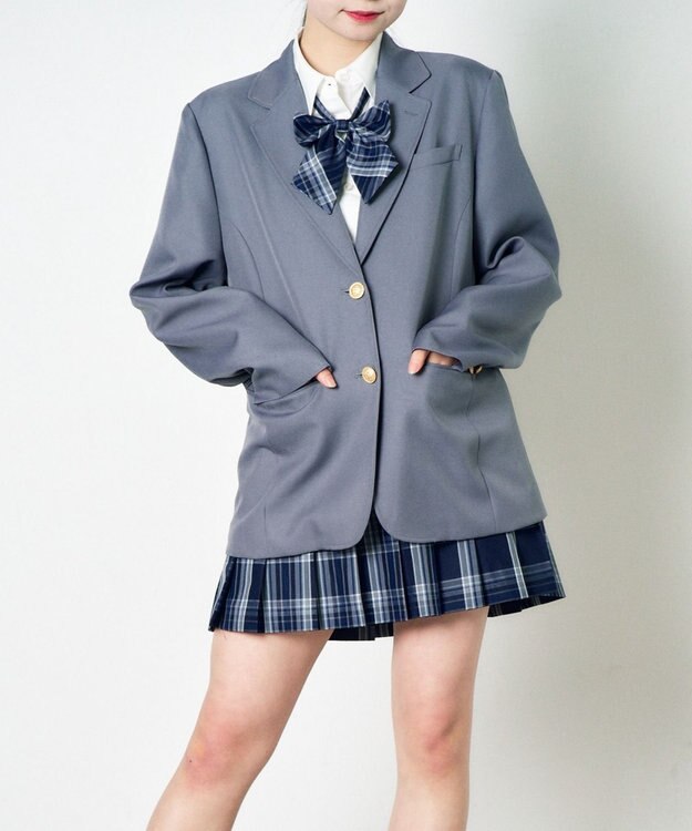 WEGO 【SCHOOLITEM】スクールブレザー グレー
