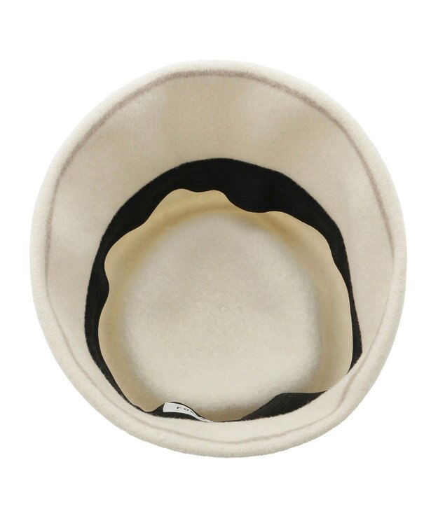 MOONBAT FURLA(フルラ) バスク つば裏ラインクロッシェハット 日本製 オフホワイト