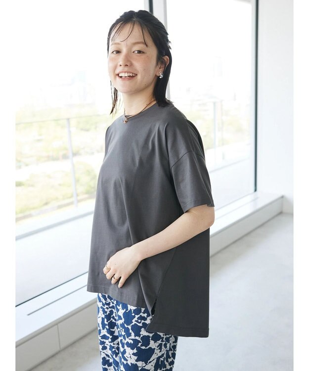 CRAFT STANDARD BOUTIQUE UVカット / バックテールプルオーバー Charcoal Gray