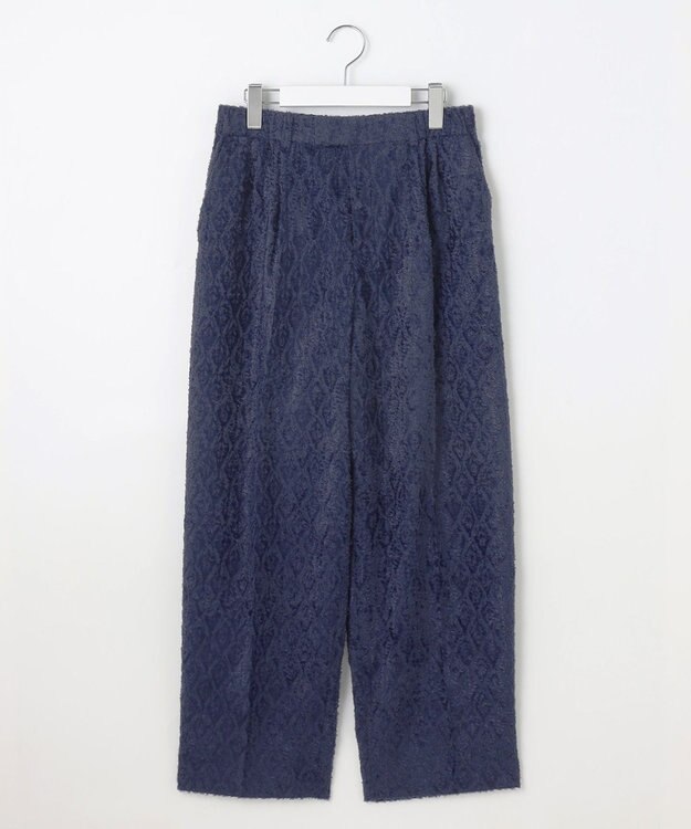 自由区 【Exclusive】ジオメトリックジャガード パンツ ネイビー