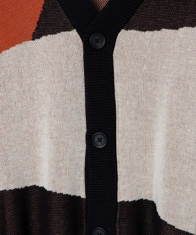 WEGO 【ユニセックス着用ITEM】オーバーフィットドライタッチパターンカーディガン 柄4