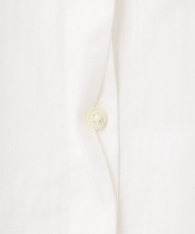 J.PRESS LADIES S 【洗える】ボイルEASYCARE バンドカラー ブラウス ホワイト系