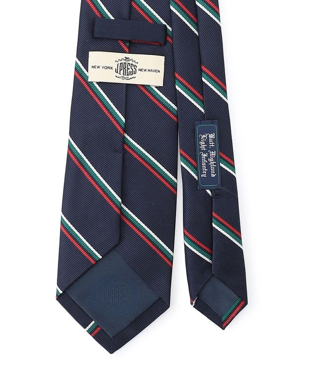 J.PRESS MEN 【定番】オーセンティックレジメンタル ネクタイ グリーン系1