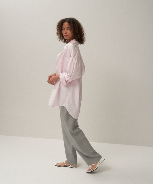 ATON 50/3 ORGANIC SMOOTH | イージーニットパンツ TOP GRAY