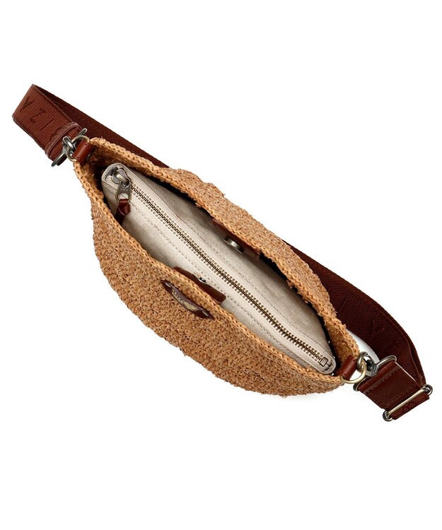 IBIZA ラフィア　ショルダーバッグ エメラルドグリーン