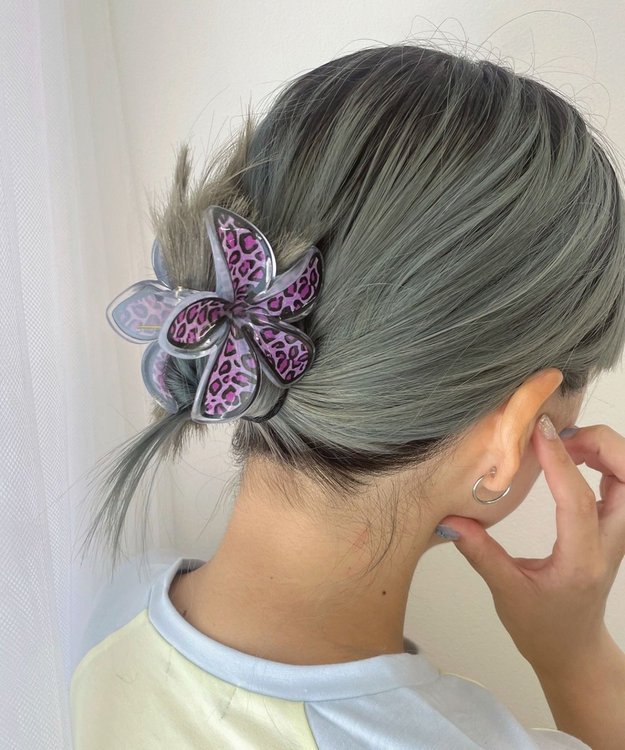 WEGO Lレオパードフラワーバンス2 パープル