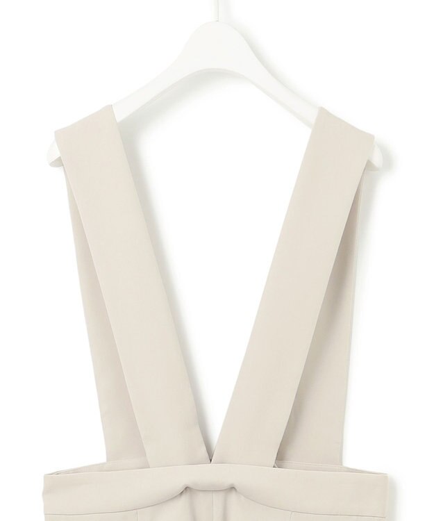 ICB 【洗える】ライトダブルクロス ジャンパースカート トープ系