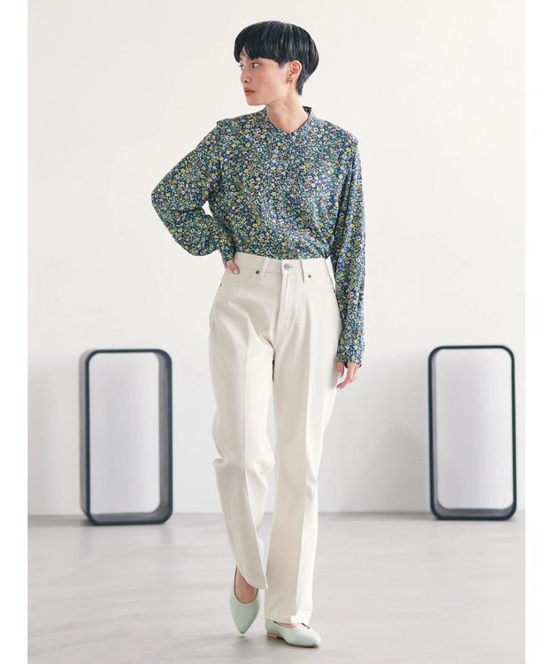 AMERICAN HOLIC センタープレスフレアデニム Ivory