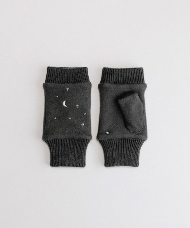 ORuKuBET 夜空刺繍フィンガーレスジャージグローブ(WOMEN) ダークグレー