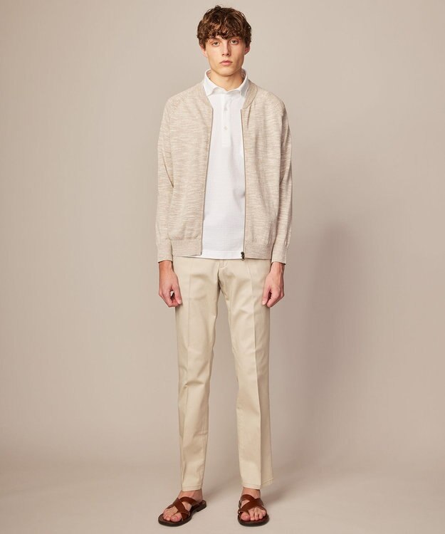 JOSEPH ABBOUD 【ウエストも伸びる！】オーガニックストレッチ パンツ アイボリー系8