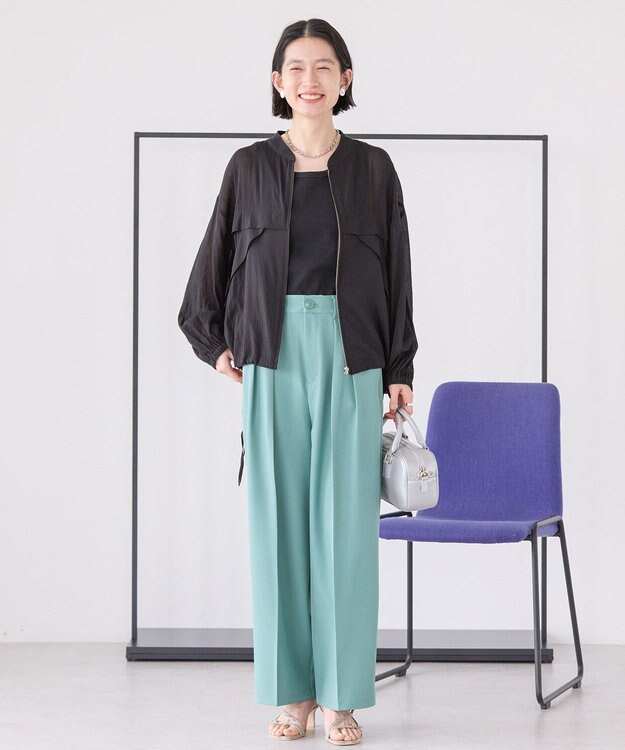 AMERICAN HOLIC 接触冷感シアースポーティーブルゾン Black