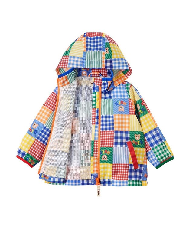 MIKI HOUSE HOT BISCUITS 【80-120cm】 総柄 はっ水 ウインドブレーカー マルチカラー