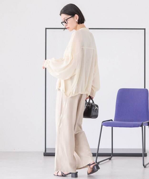 AMERICAN HOLIC 接触冷感シアースポーティーブルゾン Ivory