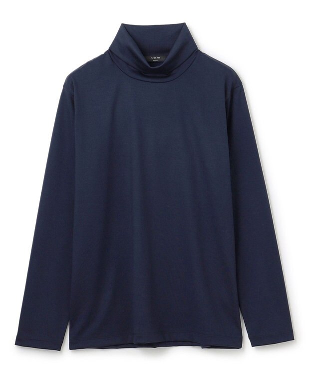 JOSEPH HOMME ウールジャージーウォッシャブル　タートルネック ネイビー系