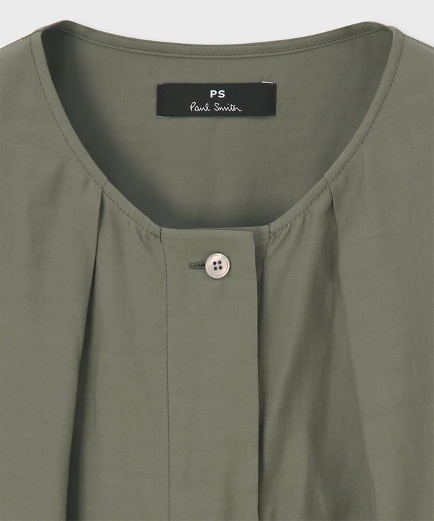 Paul Smith シアー チェック ブラウス カーキ
