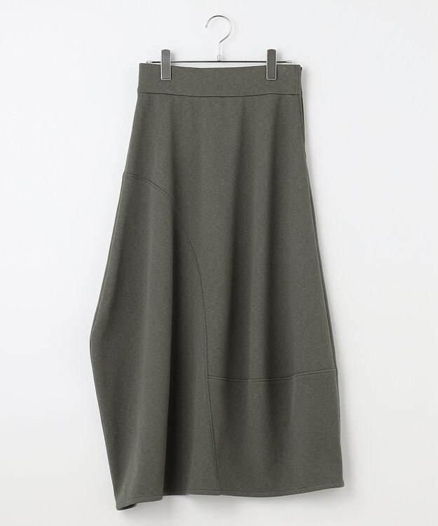 #Newans ラウンドステッチスカート カーキ