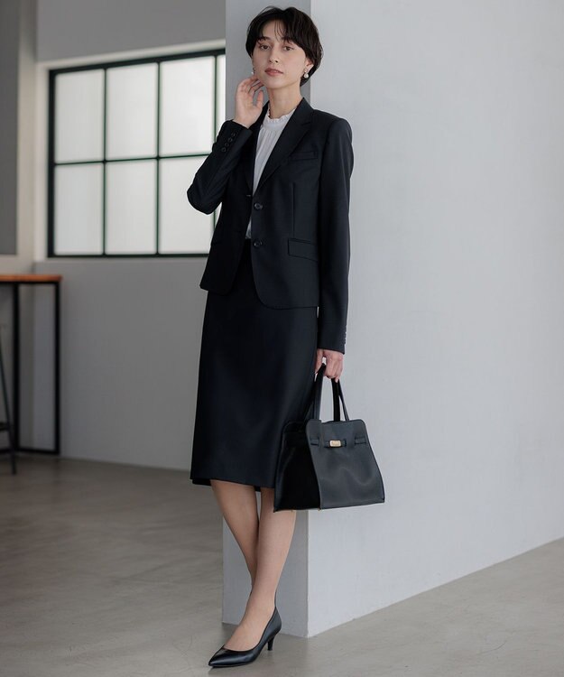 23区 ベルト付き 2WAY トートバッグ ブラック系