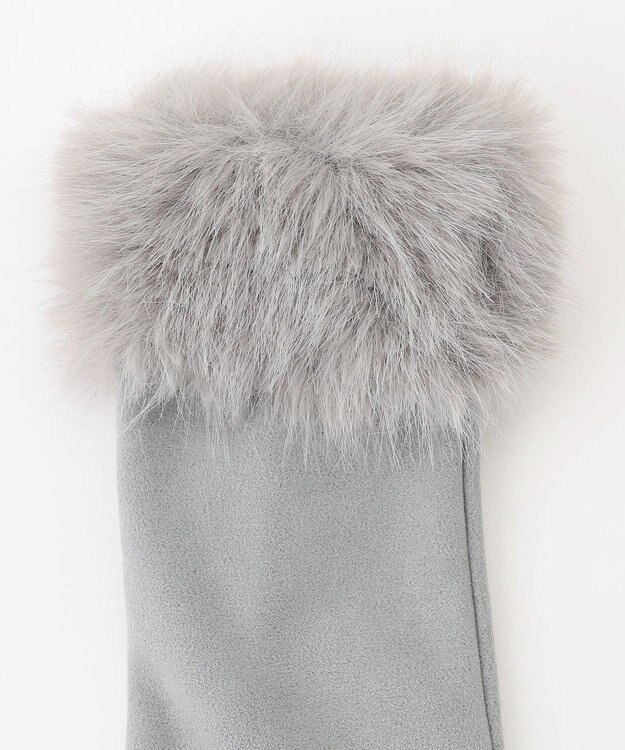 TOCCA 【百田夏菜子さん着用】FAKE SUEDE FUR HANDWARMER 手袋 ライトグレー系