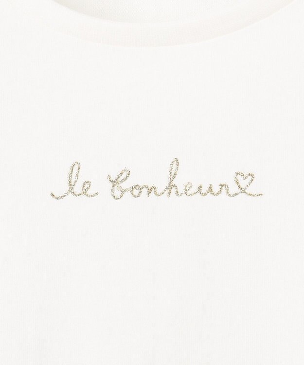 ANY KIDS キャミソール付き 長袖Tシャツ ラベンダー×オフホワイト