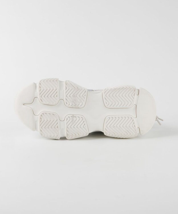 STEVE MADDEN VAULT 2R ボリュームソール ラインストーンスニーカー ホワイト