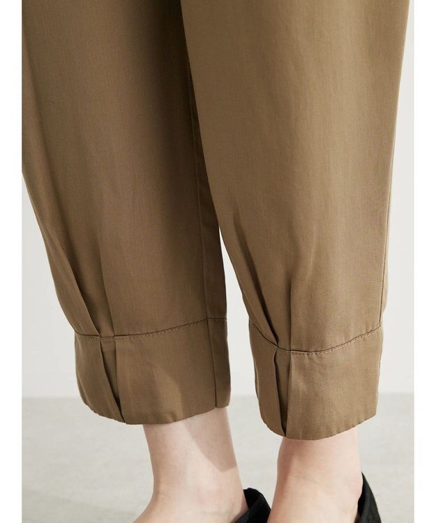 Green Parks ・ｆｕｒｒｙ　ｒａｔｅ　タックジョガーパンツ Gray Beige