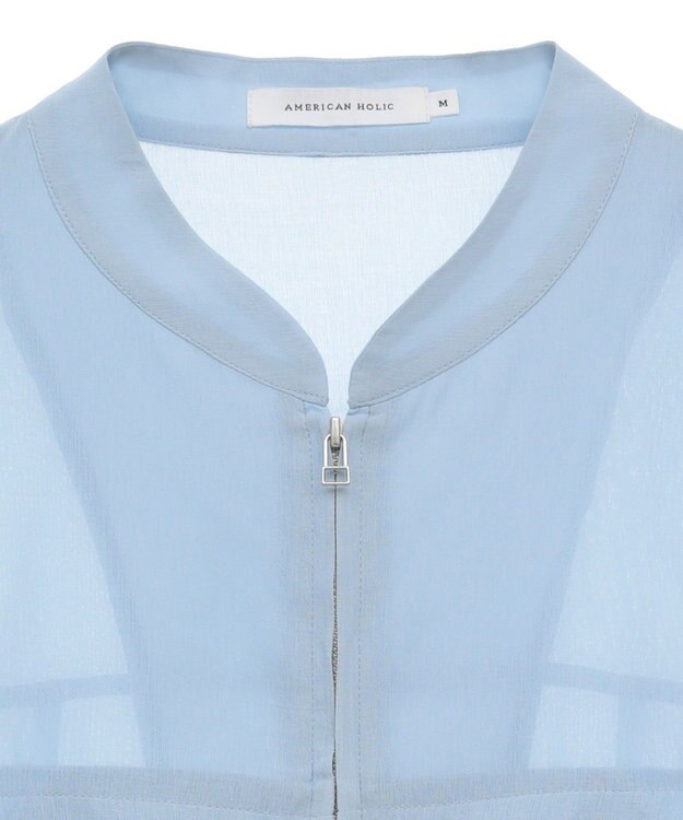 AMERICAN HOLIC 接触冷感シアースポーティーブルゾン Light Blue