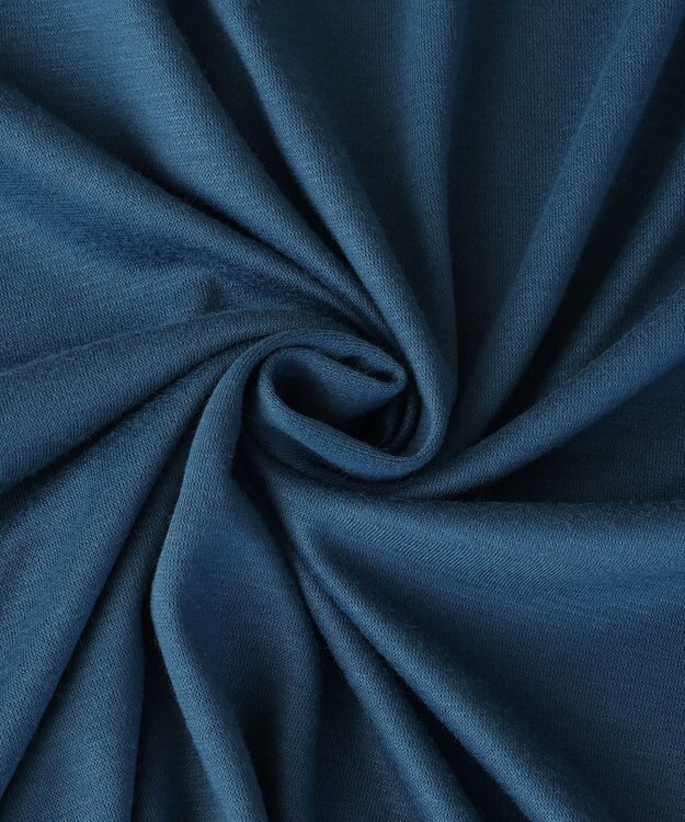 Tiaclasse 【洗える】フレアカフスポンチチュニックブラウス ターコイズ