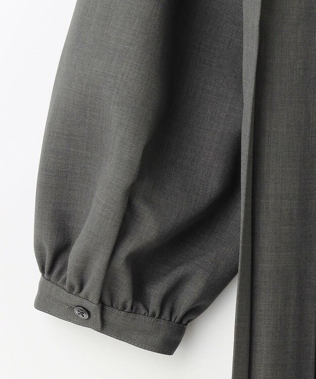 J.PRESS YORK STREET 【WOMEN】バックプリーツワンピース グレー系