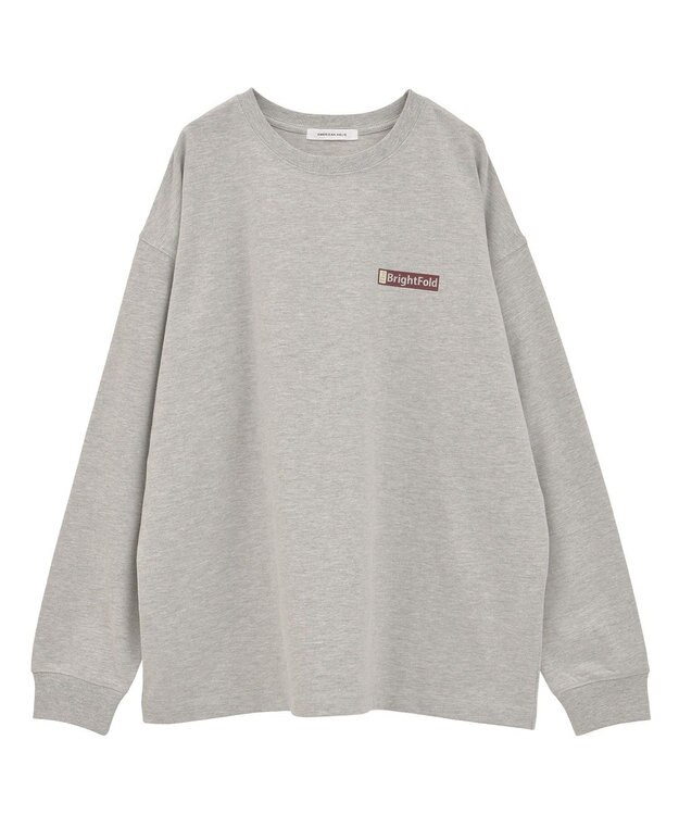 AMERICAN HOLIC カンパニーロゴ風ロングＴシャツ Gray
