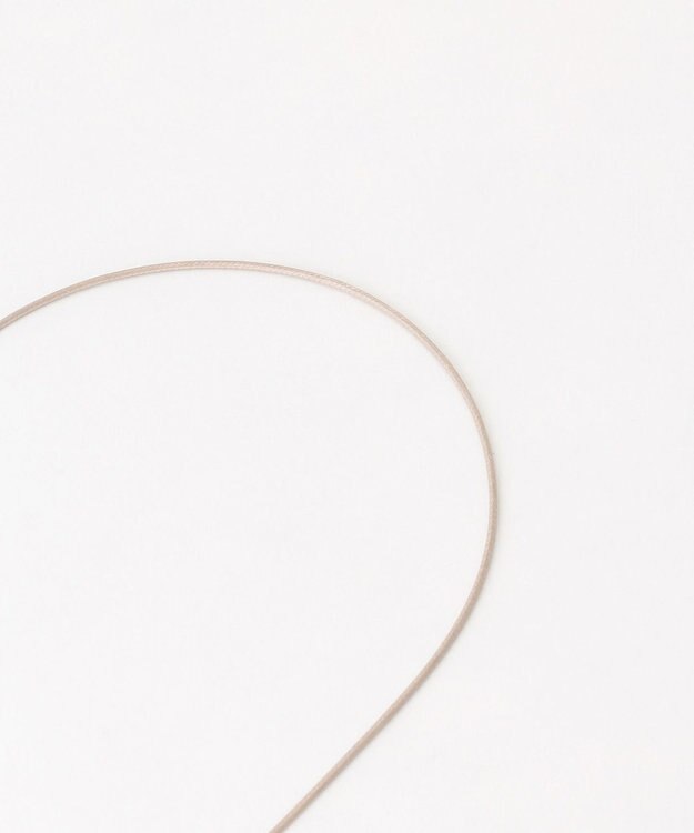 ANY パール付きコードネックレス グレージュ