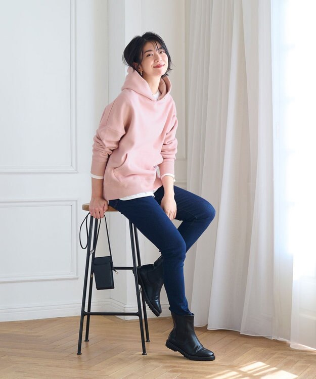 ANY 【8色展開・洗濯機可】春めきカラフルパーカー ピンク