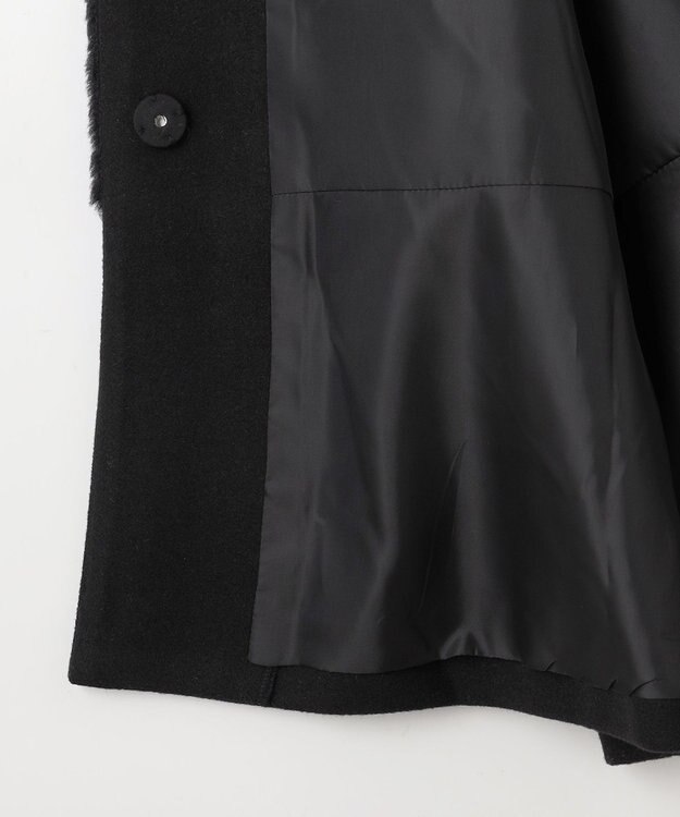 #Newans ペプラムシルエットファージレ ブラック