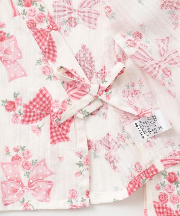 ANY KIDS 3WAY ロング丈 浴衣 セット リボン総柄