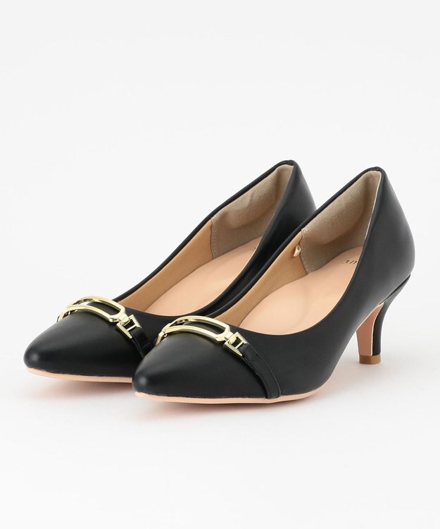 ANY SIS 【美人百花7月号掲載】ビット付きレディライク パンプス ブラック