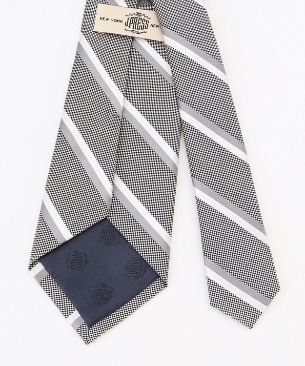 J.PRESS MEN 【FOMARL COLLECTION】レジメンタル フォーマルネクタイ ライトグレー系1