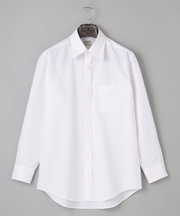 GOTAIRIKU 【形態安定】PREMIUMPLEATS_レギュラーカラー 通年ドレスシャツ ホワイト系