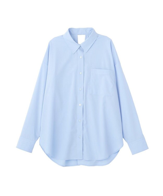 earth music&ecology バックツイストオーバーシャツ Sax